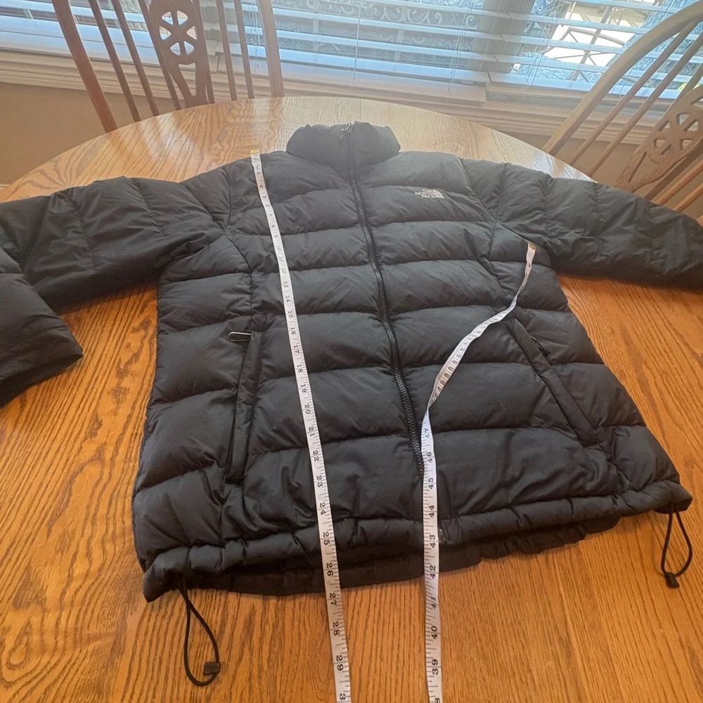 North Face Womens XL Black Nuptse Down Jacket Coat 700 - Picture 5 of 12